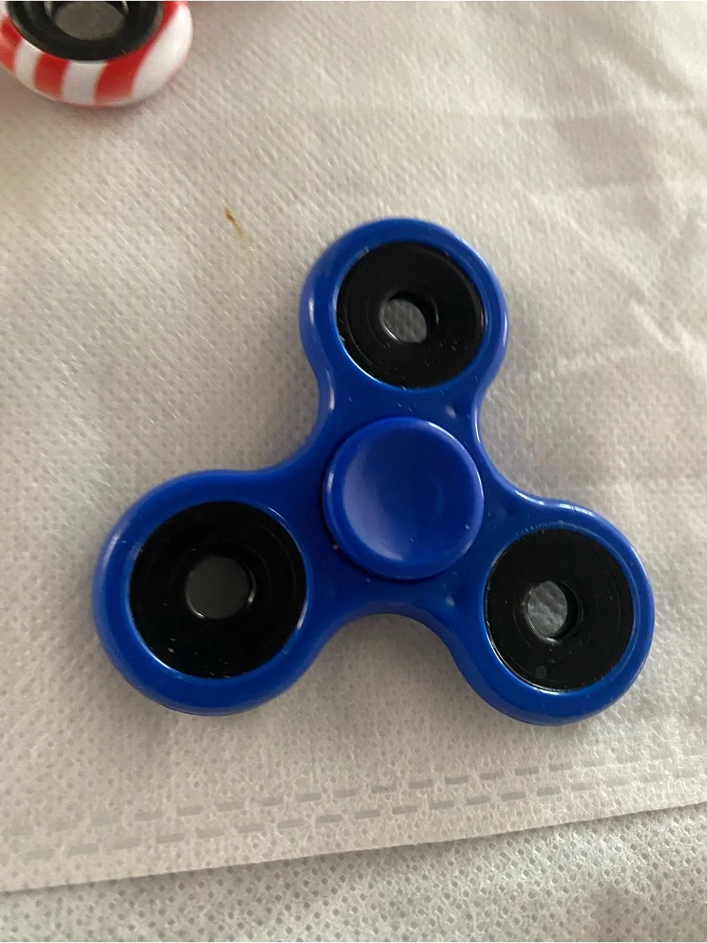 Fidget Spinner Lot 5 Toys Metal Plastic Spinning USA Flag Flower Etc